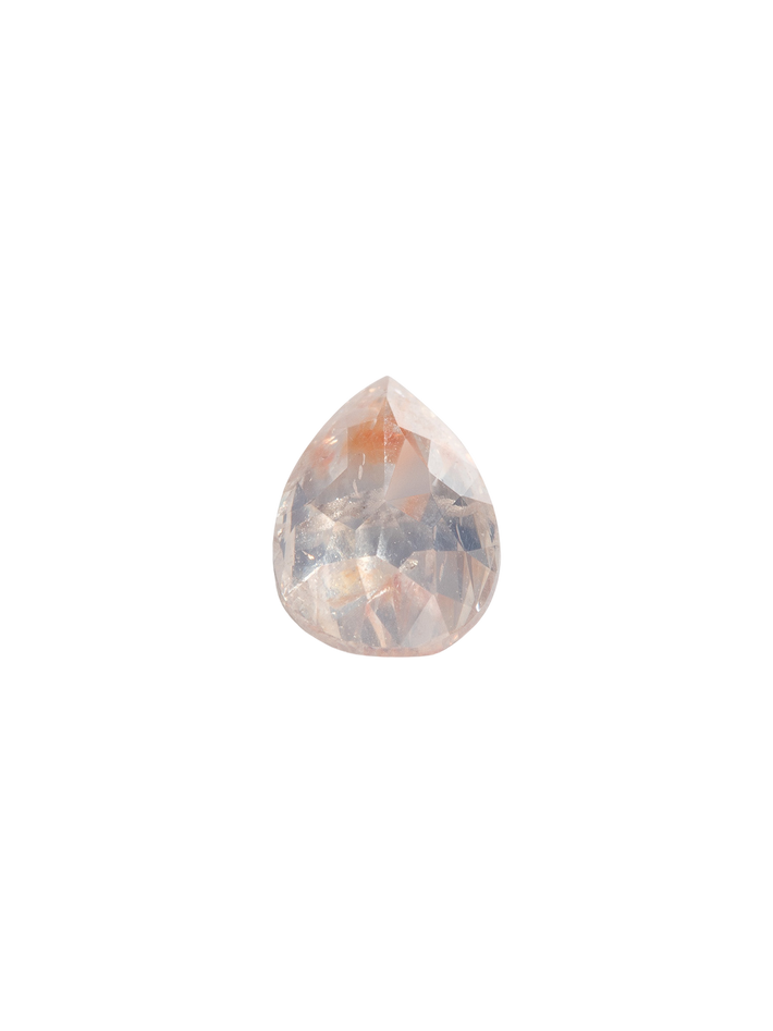 Peachy pear diamond ring
