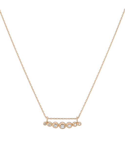 Curved granules + diamond necklace photo