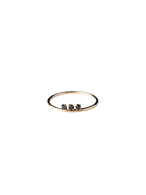 Floating black diamond ring photo