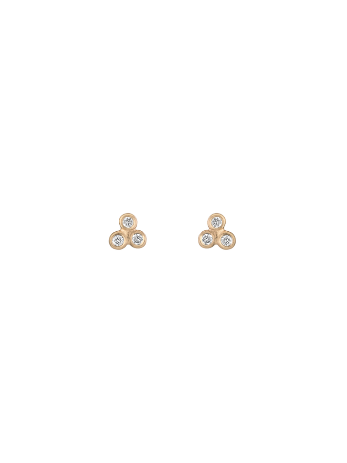 3 granule diamond studs