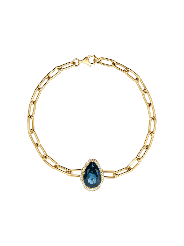 Glow bracelet london blue topaz with diamonds