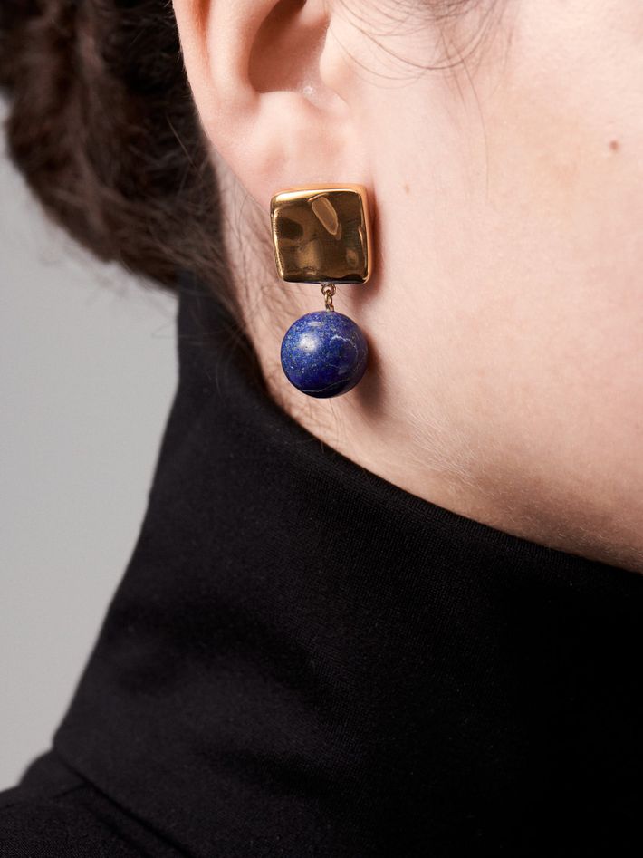 Luca lapis earrings