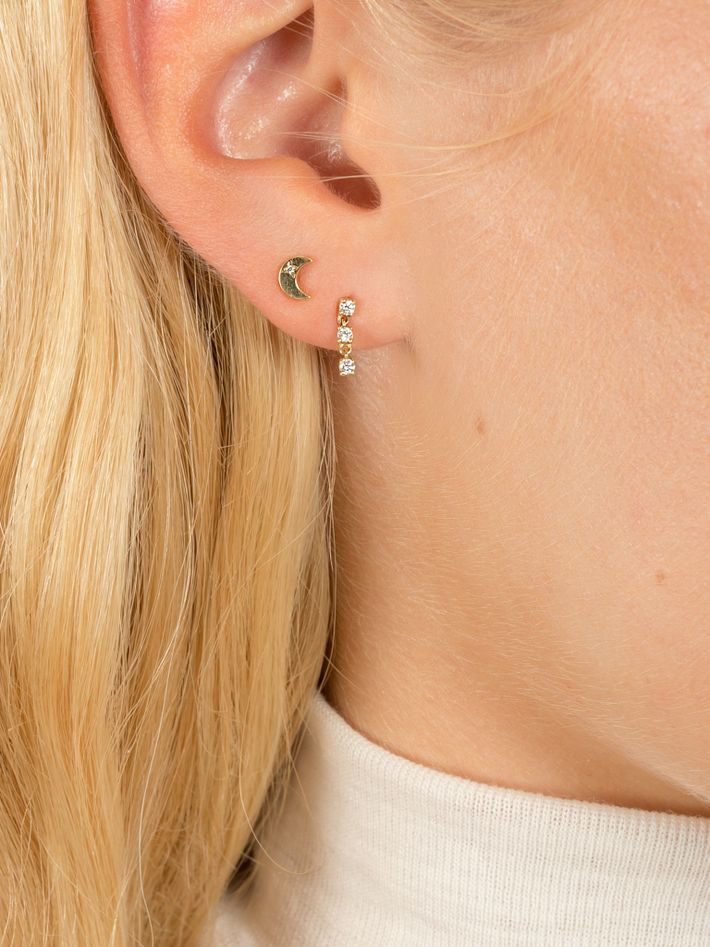 Small cascade earrings