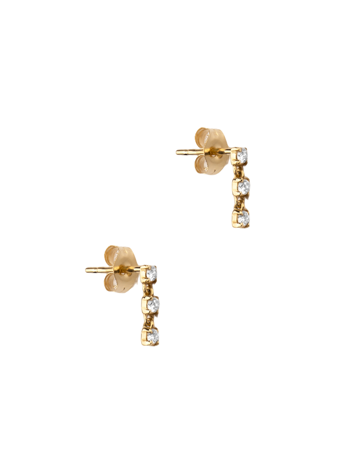 Small cascade earrings
