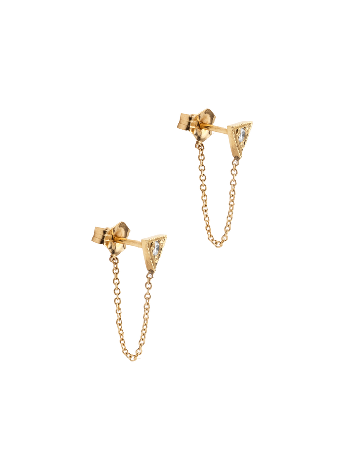 Gaia chain earrings