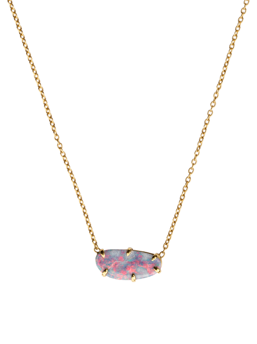 Doublet opal necklace photo
