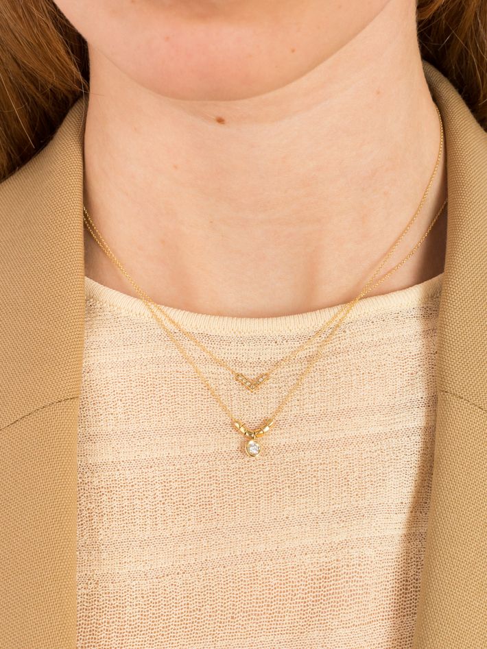 Open triangle necklace