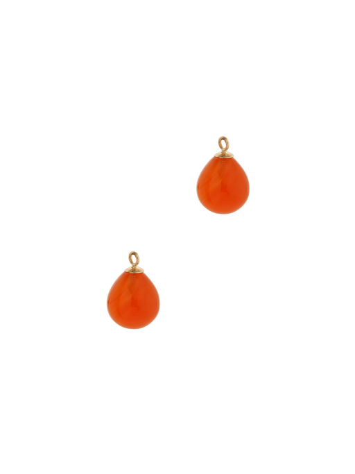 Carnelian droppers, 9ct gold photo