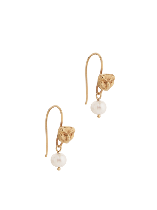 Athena owl swapper earrings, 9ct gold photo