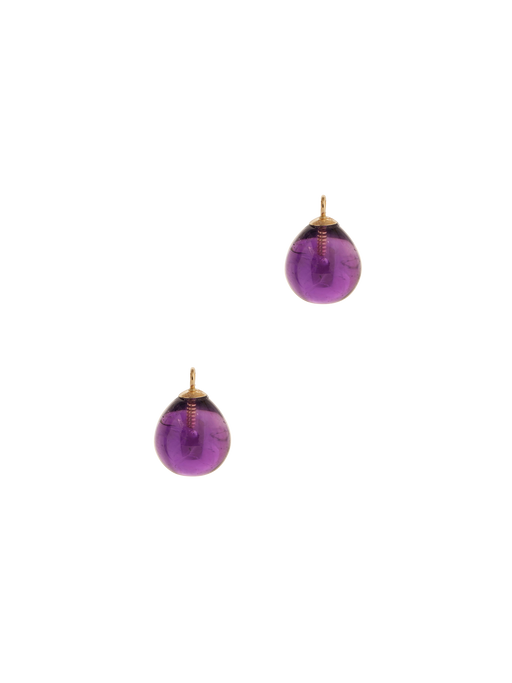 Amethyst droppers, 9ct gold photo