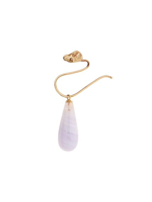 Chalcedony droppers, 9ct gold photo