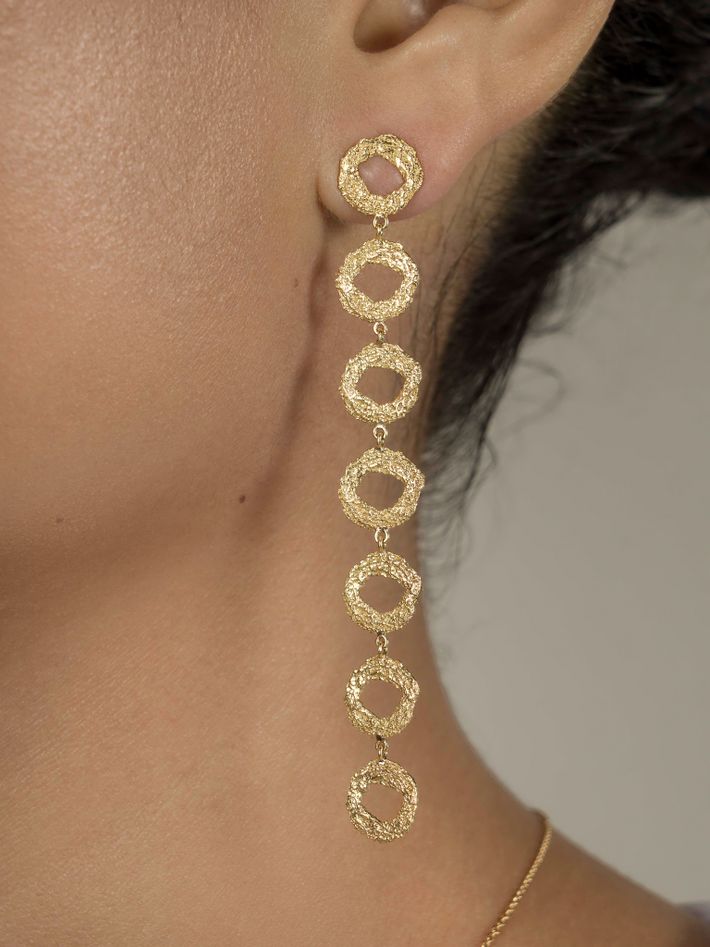 Mati seven drop earrings
