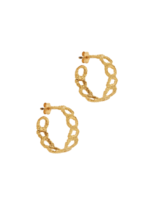 Crown hoop earrings photo