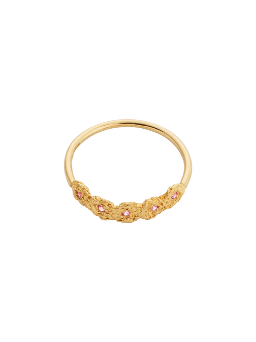 Shisha tiara ring with pink sapphires photo