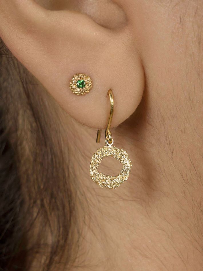 Mati single drop earrings