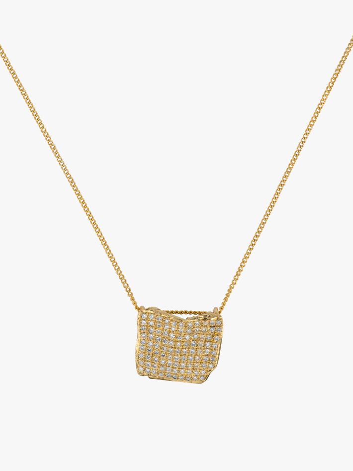 Small amulet diamond necklace