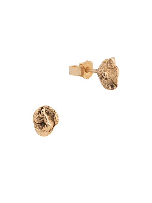 Zero waste earrings in solid gold photo