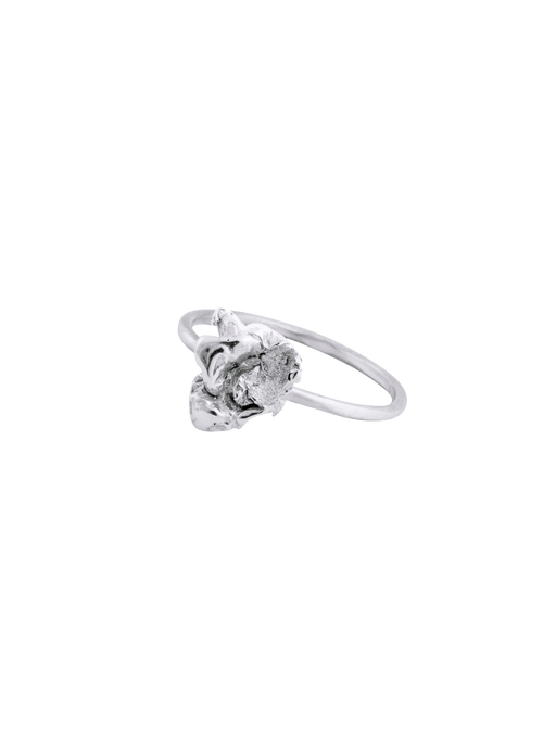 Zero waste ring in sterling silver photo