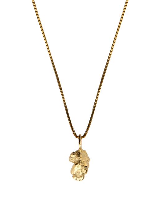 Zero waste necklace in solid gold photo