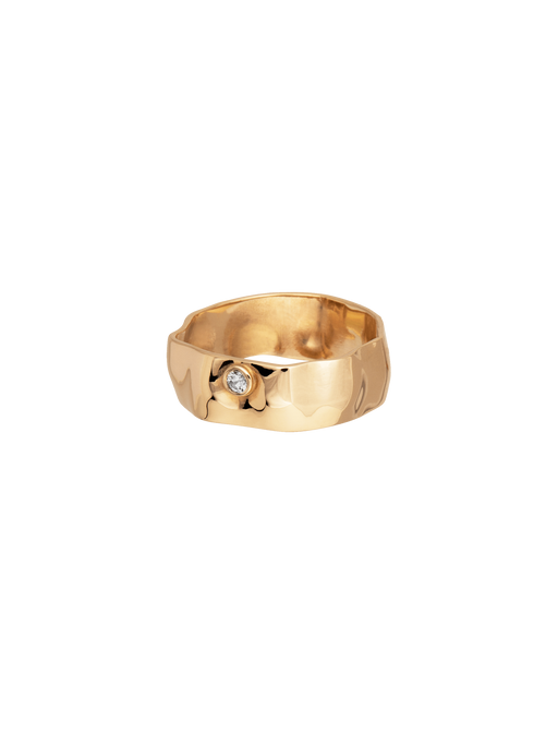 Imperfection ring with gemstone photo