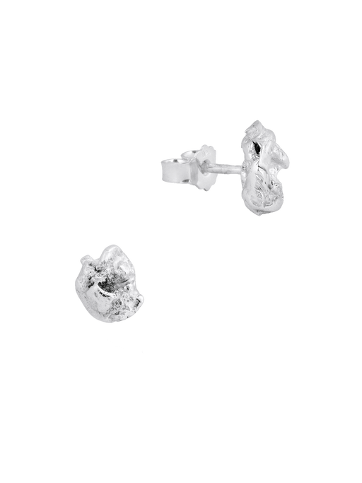 Zero waste earrings in sterling silver photo