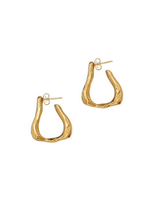 Alighieri The Link of Wanderlust hoop earrings - Gold