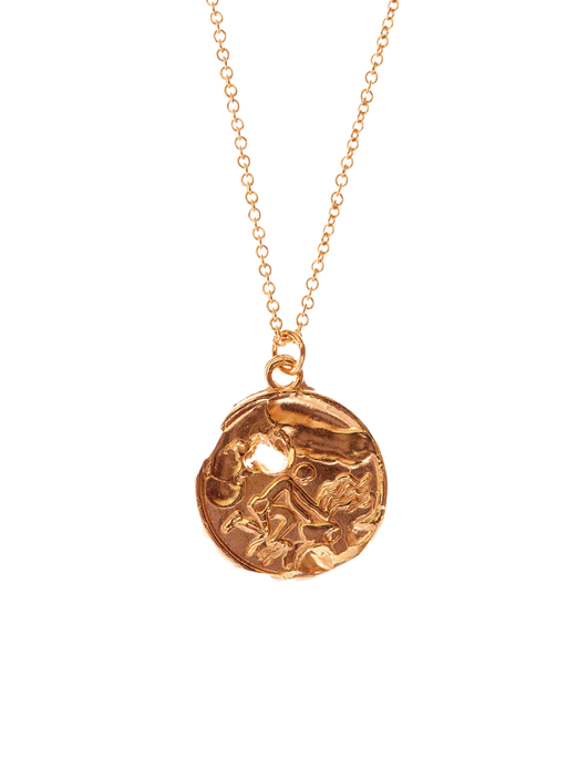 The aquarius medallion necklace photo