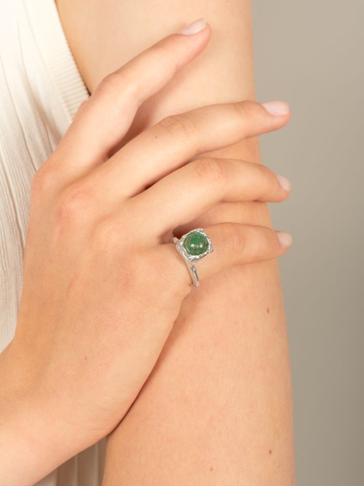 The eye of the storm emerald ring