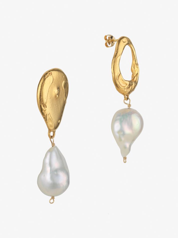 Talisman 24 Kt Gold Plated Earrings in Gold - Alighieri