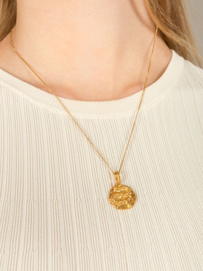 Medusa medallion store pendant necklace