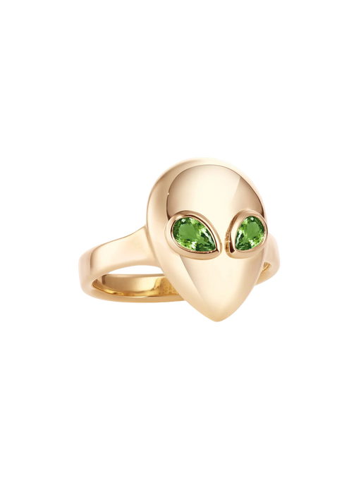 Alien ring green tourmaline photo