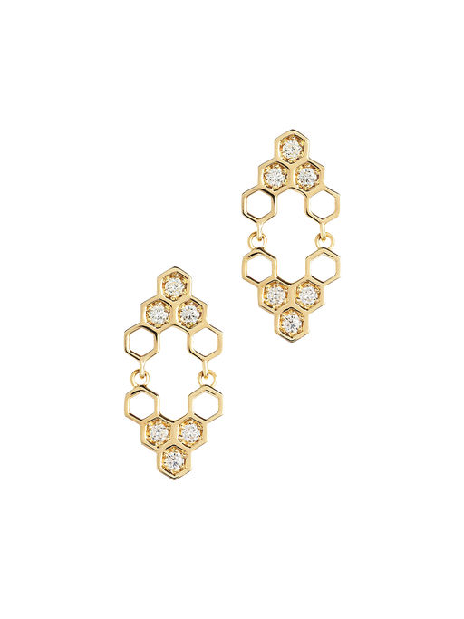 Honeycombs mirall earrings photo