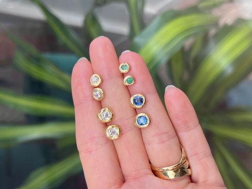 Solitaire bisou large diamonds photo