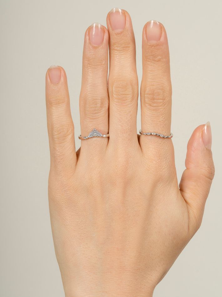 Maori diamond crown ring