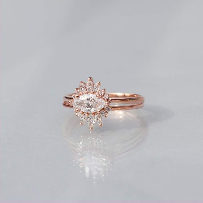 Amour diamond crown ring