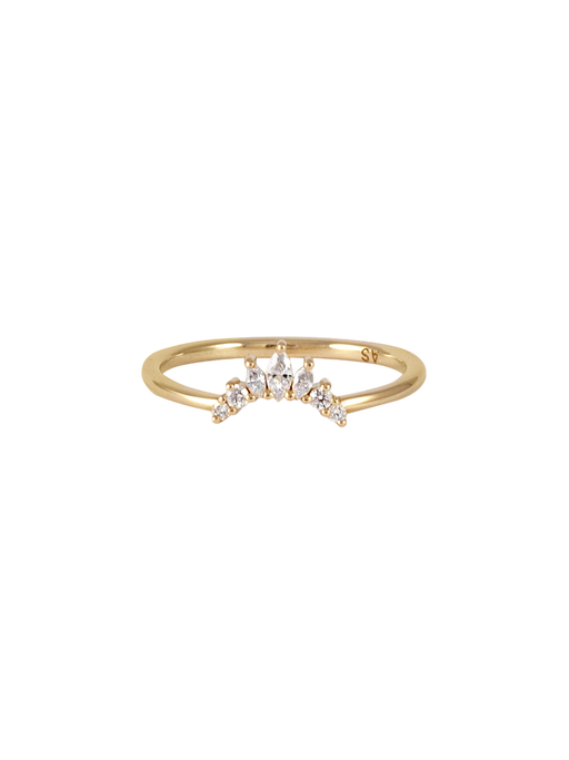 Amour diamond crown ring photo