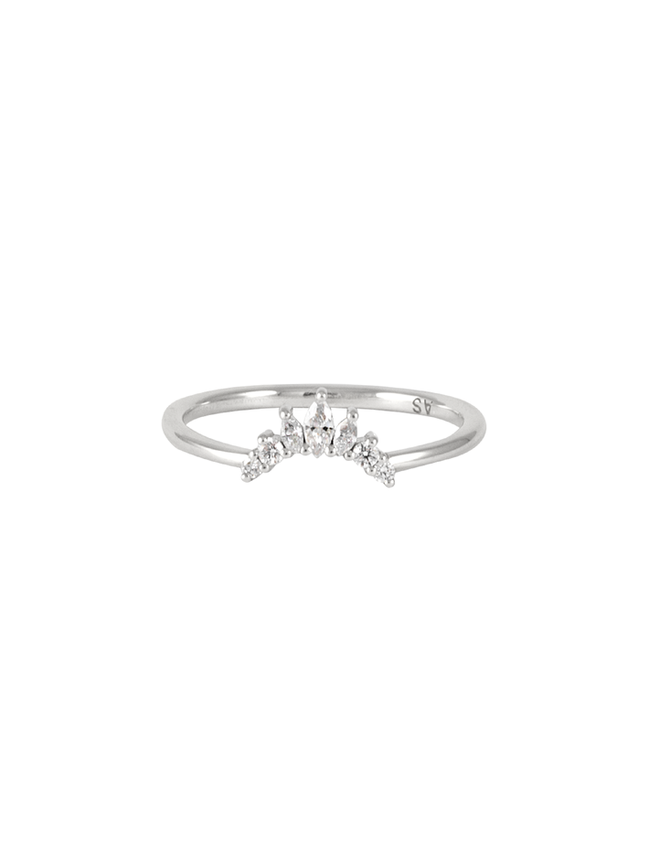 Amour diamond crown ring