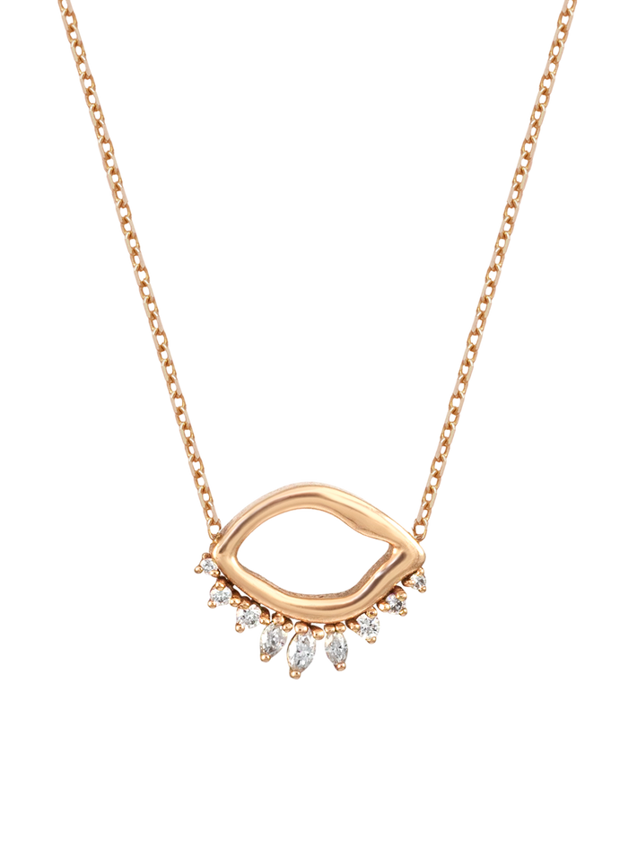 Œil evil eye diamond necklace