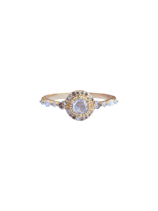 Monarch champagne diamond ring photo