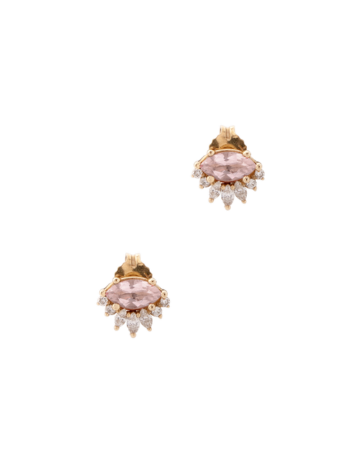 Amour morganite diamond earrings photo