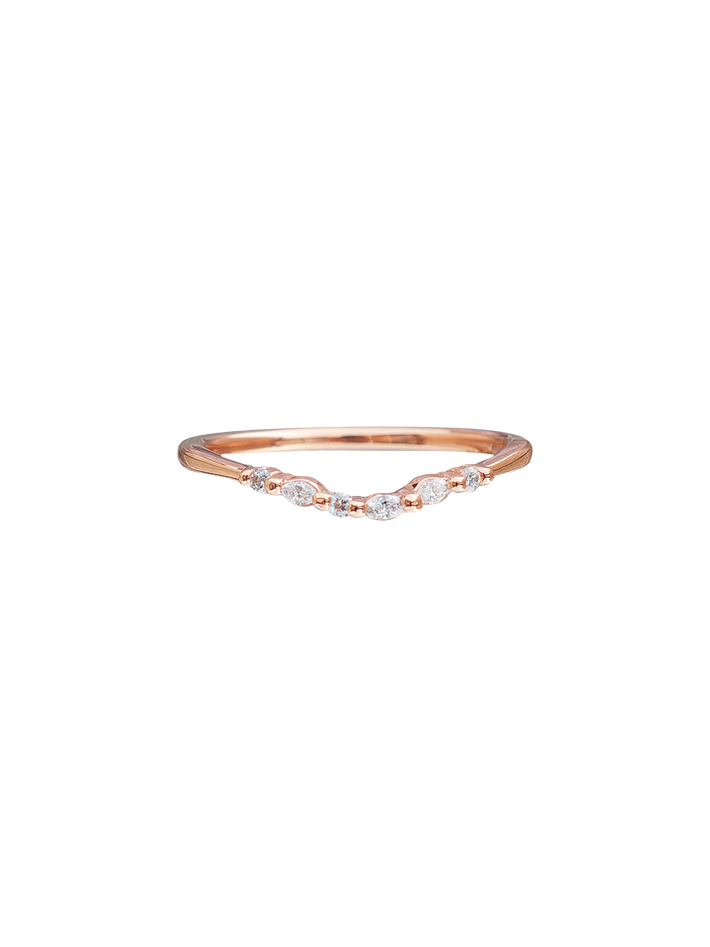 Kala contour diamond ring