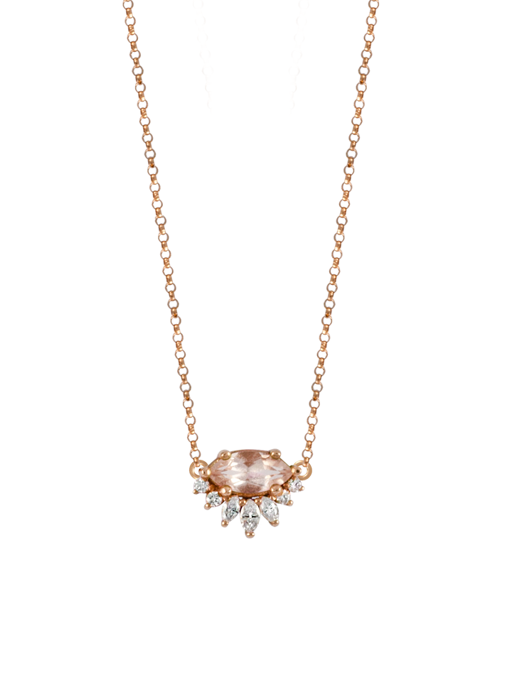 Amour morganite necklace