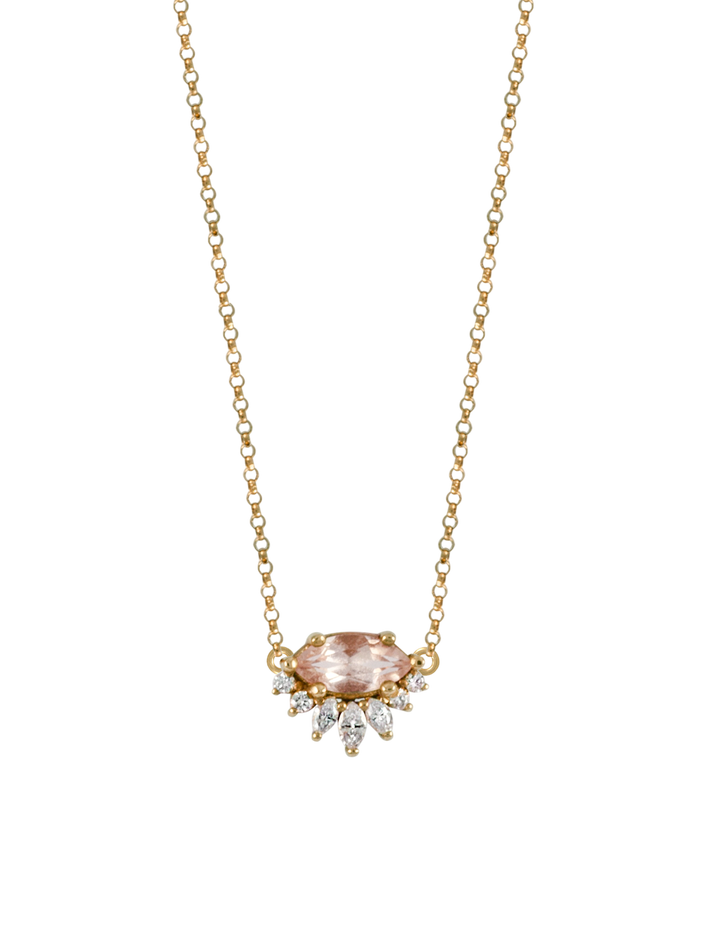 Amour morganite necklace