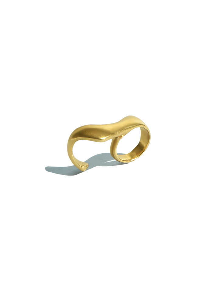 Lyra ring gold vermeil