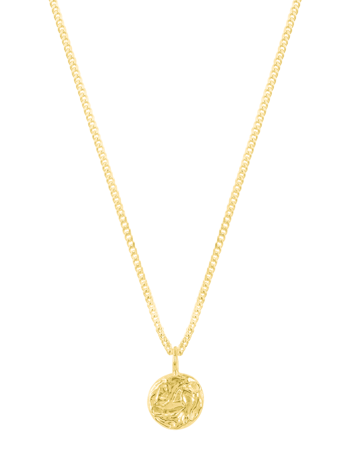 Organic circle pendant necklace