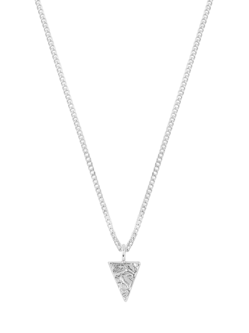 Organic triangle pendant necklace photo