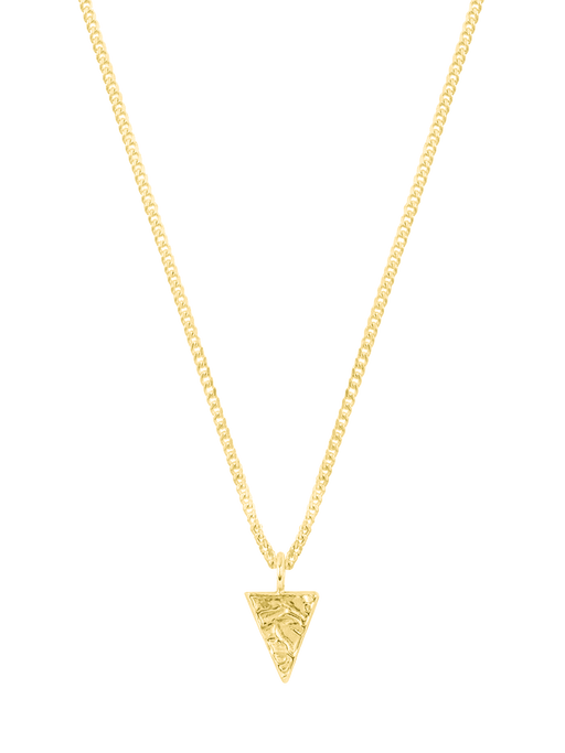 Organic triangle pendant necklace photo