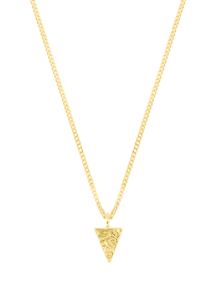 Organic triangle pendant necklace by Anvil & Ivy Finematter