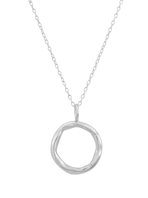 Freeform circle infinity pendant necklace photo