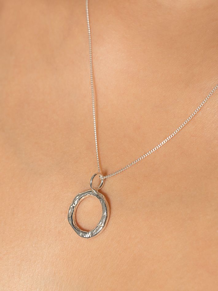 Celestial starry large infinity necklace
